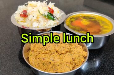 Lunch vlog | Healthy lunch | ஒரு துவையல், பொரியல், ரசம்னு டக்குனு சமையலை முடிக்கலாமே...