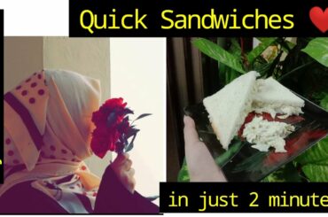 Quick & Healthy Sandwiches in just 2 minutes by Khola Ahmad //Ramadan Special//