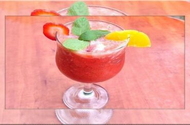 How to make peach strawberry mocktail | 1 Minute Recipe | ASMR | Healthy Recipes