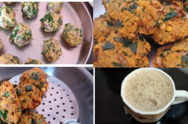 Crispy spinach masala vada/  கீரை மசாலா வடை/ Evening snack recipe  Healthy and tasty/