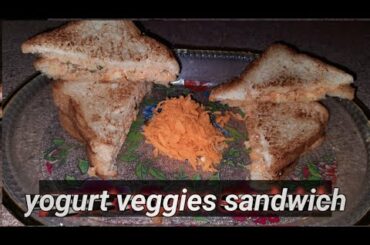Yogurt veggies sandwich| by trendy ideas