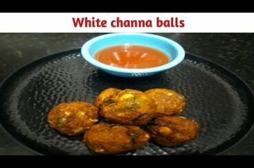 கொண்டைக்கடலை இருக்கா? இந்த snacks செஞ்சு அசத்துங்க/White channa balls/healthy snacks recipe in tamil