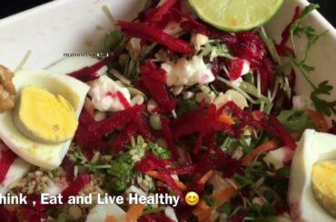 High protein salad | Eggs salad | healthy diet | muscle growth food | weight loss salad | diet recip