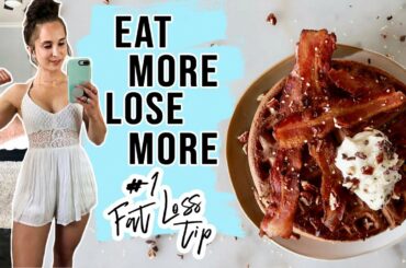 What I Eat on a DIET BREAK | My #1 WEIGHT LOSS TIP 😍Chocolate Peanut Butter Protein Waffle Recipe