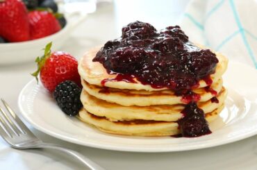 Classic Pancakes with Vanilla Berry Sauce | Perfect for Mother's Day