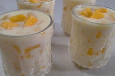 Sabudana dessert jo delicious bhi hai aur body ko cool rakhe | Mango Sago Custard | Ramzan Special