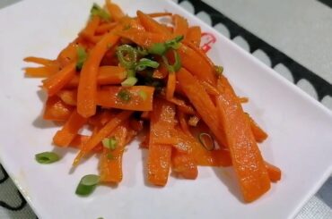 EASY PAN FRIED CARROTS | 3 INGREDIENT RECIPE | HEALTHY FOOD
