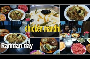 Ramadan vlog1/Simple Chicken mandhi Recipe/Fruits healthy drink/Egg stuffed bread/Taste by salma