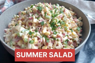 سلطه تفاح و ذرة صيفيه لذيذه | Refreshing Summer Salad