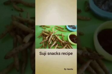 Suji snacks recipes by harsha...