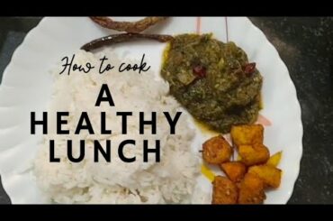 Simple lunch routine | Healthy lunch recipes | #akukura #aratikayafry #pullagura #lunchroutine