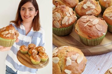 Almond Raisin Muffins - Spongy & Moist - Coffee Break Friendly