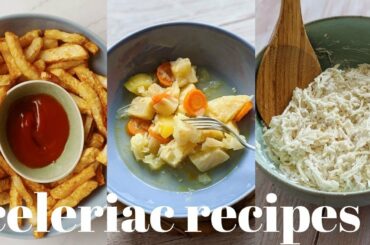 Celeriac Recipes 3 Ways - Celeriac Chips, Celeriac Stew, Raw Celeriac Salad