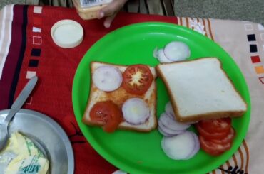 Sandwich by jayni in tamil/no stove cooking/healthy evening snacks kutties kitchen