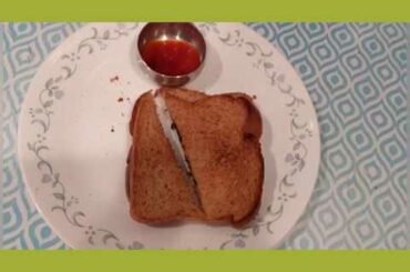 Simple, tasty and healthy breakfast - Spinach Cheese Sandwich[English Version]