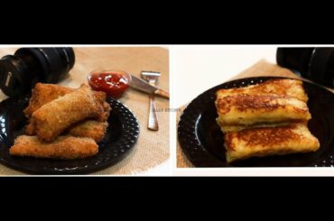 Easy Bread Snacks Recipes | Crispy Bread Snacks |Quick and Easy Bread Snacks| Banana Bread Fillings