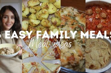 6 FAMILY MEAL IDEAS & 2 DESSERTS | SLOW COOKER MEALS + SIMPLE RECIPES