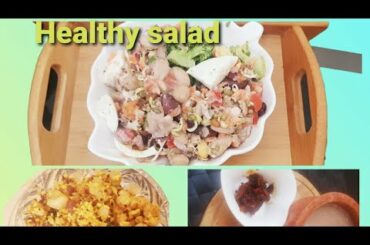 Mixed bean salad|Healthy salad|Beans chickpeas sprouts salad|mixed thoran|Easy meal Recipe|Thoran