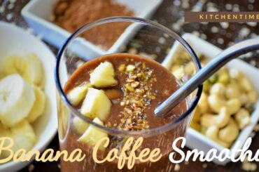Banana Coffee Smoothie | Banana Coffee Milkshake | Banana Mocha | Coffee Smoothie | Healthy recipes