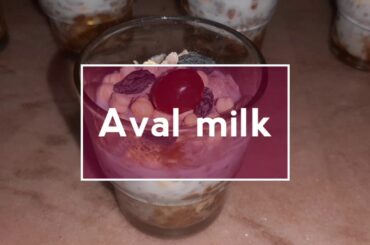 Aval milk recipe // Healthy recipe//its a healthy breakfast recipe