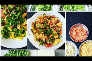 Colourful healthy tasty desi salad, good for weight loss and gives a fresh taste