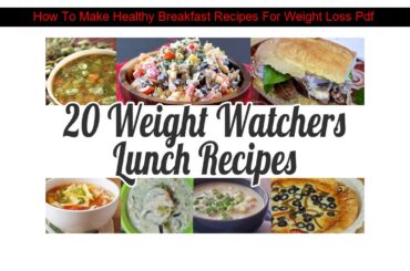 How To Make Healthy Breakfast Recipes For Weight Loss Pdf
