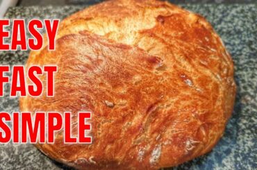 Bread Recipe - Easy No Knead - No Yeast No Problem