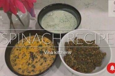 3 Different Easy  Spinach recipes ( Keerai Masiyal, Keerai Mandi, Keerai Thayir Pachadi)