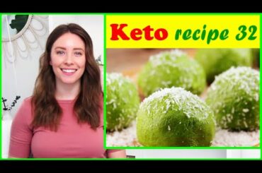 Keto Diet Recipes For Weight Loss 👉 recipe 32 - Keto Coconut Matcha Fat Bombs
