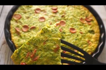 OVEN  ZUCCHINI FRITTATA ||  EASY HEALTHY RECIPE FOR WEIGHTLOSS #CookWithMe || FRITTATA DI ZUCCHINE