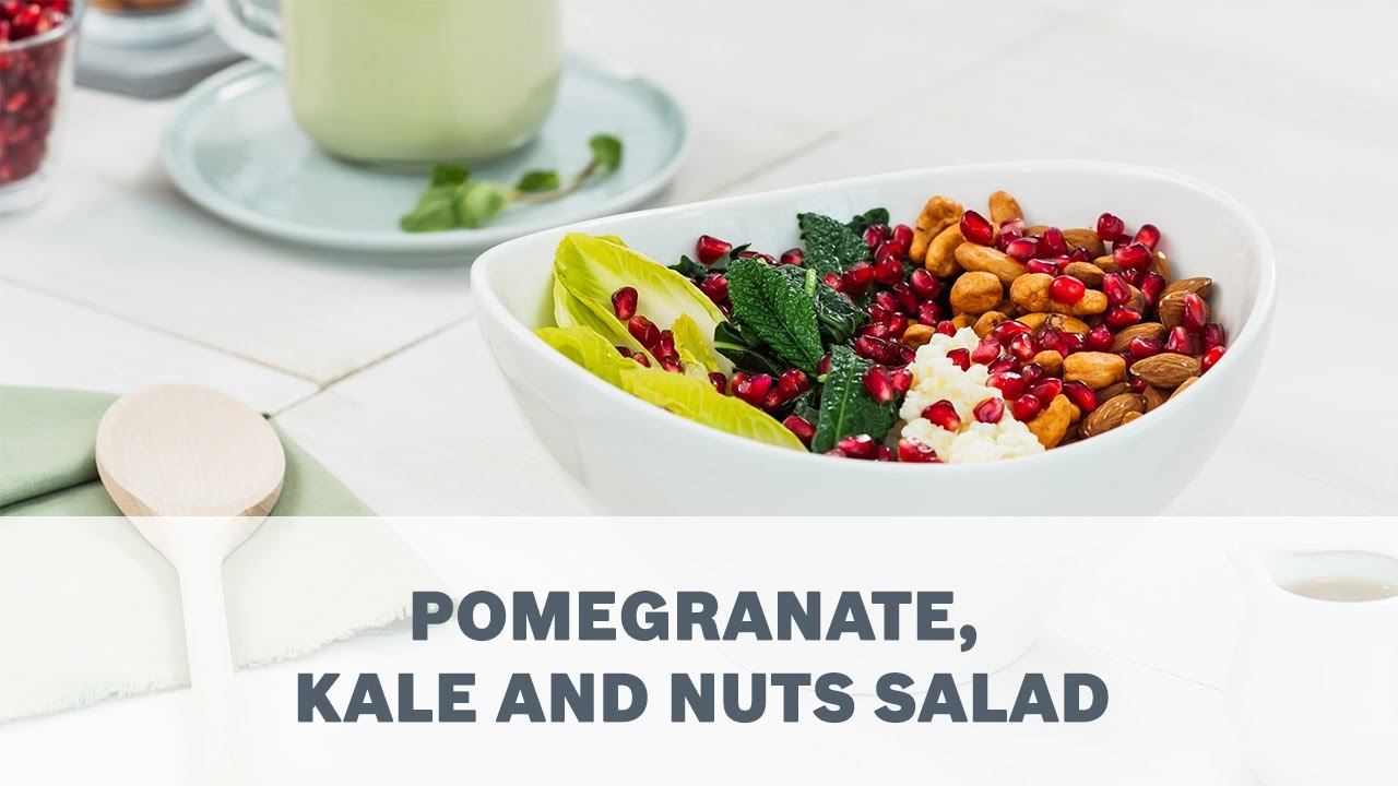 Pomegranate, Kale and Nuts Salad Recipe – Cooking with Bosch Pomegranate, Kale and Nuts Salad Recipe - Cooking with Bosch