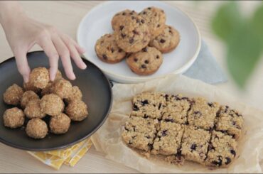 Making 3 Healthy Snacks In One Afternoon (Super Easy, Freezer Friendly Recipes)