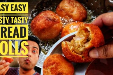 Bread rolls recipe 👌❤👌, best & easy street food. Quick to make with tasty flavors