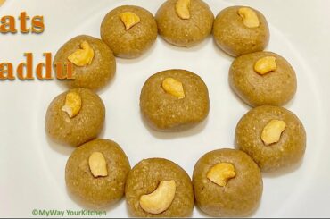 Oats Laddu Recipe | Healthy Oats Jaggrey Laddu Recipe