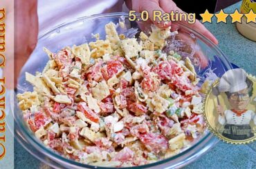 Cracker Salad a quick and easy recipe for the family