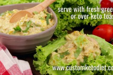 Keto Diet Recipes For Weight Loss 👉 recipe 1 - Keto Curry Spiked Tuna and Avocado Salad