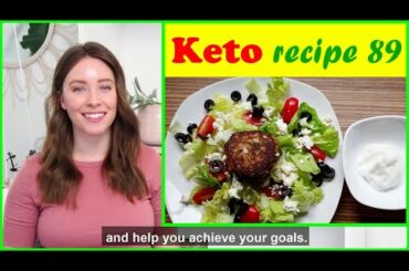 Keto Diet Recipes For Weight Loss 👉 recipe 89 - Keto Crab Cakes and Feta Cheese Salad