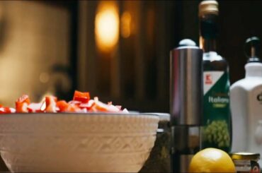 Healthy Salad Bowl recipe Cinematic B roll shots