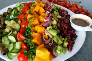 Healthy Salad Recipe|How to make Avocado Tomato Mongo Salad Recipe|রমজানে ইফতার স্পেশাল সালাদ রেসিপি