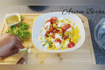 Healthy salad for lunch to lose weight #ERITREA #ኤርትራ #  ክብደት ንምቀናስ ዝሕገዙና ሳላጣታት