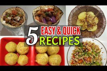 5 Easy , Quick & Healthy Recipes in Lockdown . #Easyrecipes