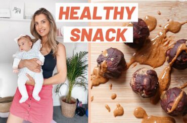 QUARANTINE LIFE WITH A NEWBORN // Healthy Snack Recipe