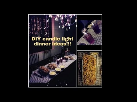 Romantic candle light dinner ideas at home||DIY videos on water candles, table runner,falling lights Romantic candle light dinner ideas at home||DIY videos on water candles, table runner,falling lights