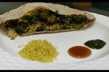 Bhakri Pita Pocket Recipe | Healthy Chaat Pita Bread at Home (without oven) | भाकरी पिटा पॉकेट