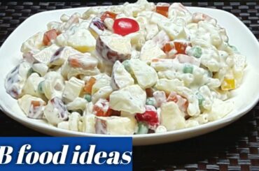 Russian salad.How to make Russian salad at home.Ramadan special.Easy healthy delicious creamy.