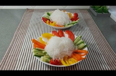 Eng)Healthy Cornstarch  Noodle  salad for vegetarian  !/Potluck  ideas/손님 초대 간편 누들 샐러드!