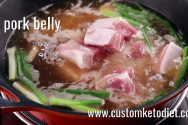 Keto Diet Recipes For Weight Loss 👉 recipe 17 - Keto Doenjang Braised Pork Belly