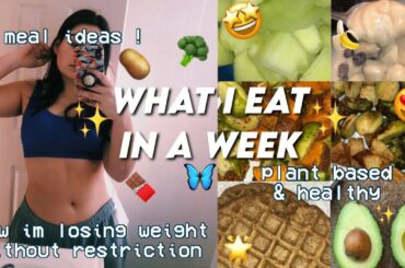 what i eat in a week | plant based & healthy (during chloe ting two week ab shred challenge)