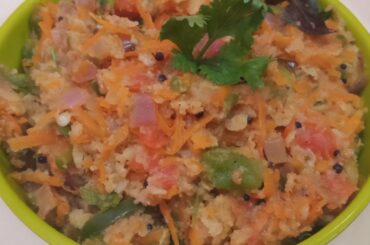 Oats Upma....a healthy & tasty recipe for weight loss.