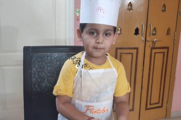 How to make tasty healthy Salad by Manan | Kid's cooking